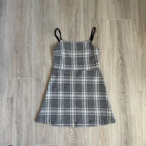 Urban Outfitters Plaid Knit Mini Dress